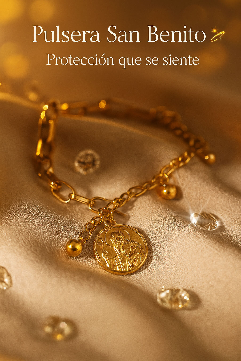 Brazalete San Benito: Lleva contigo la protección y bendición de San Benito todos los días.