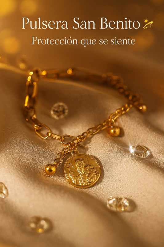 Brazalete San Benito: Lleva contigo la protección y bendición de San Benito todos los días.