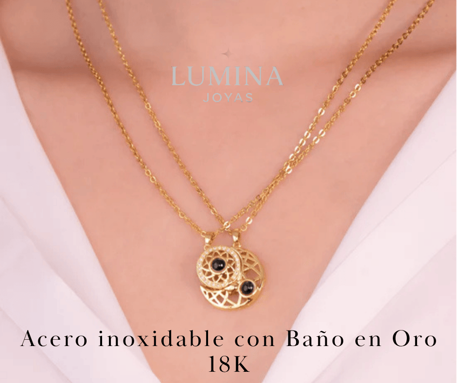 Collar Sol y Luna Dos almas! un solo imán!